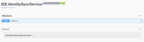 Screenshot of the IEE Identity Sync REST API.